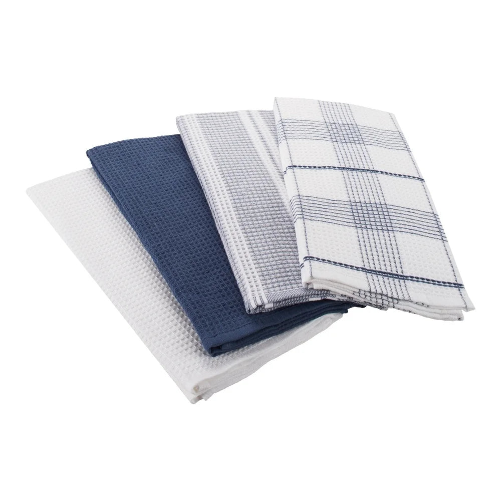 4 Pack Waffle Weave Oversized Cotton Kitchen Towels