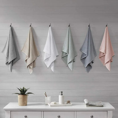 6 Piece Luxurious Waffle Weave Towel Set