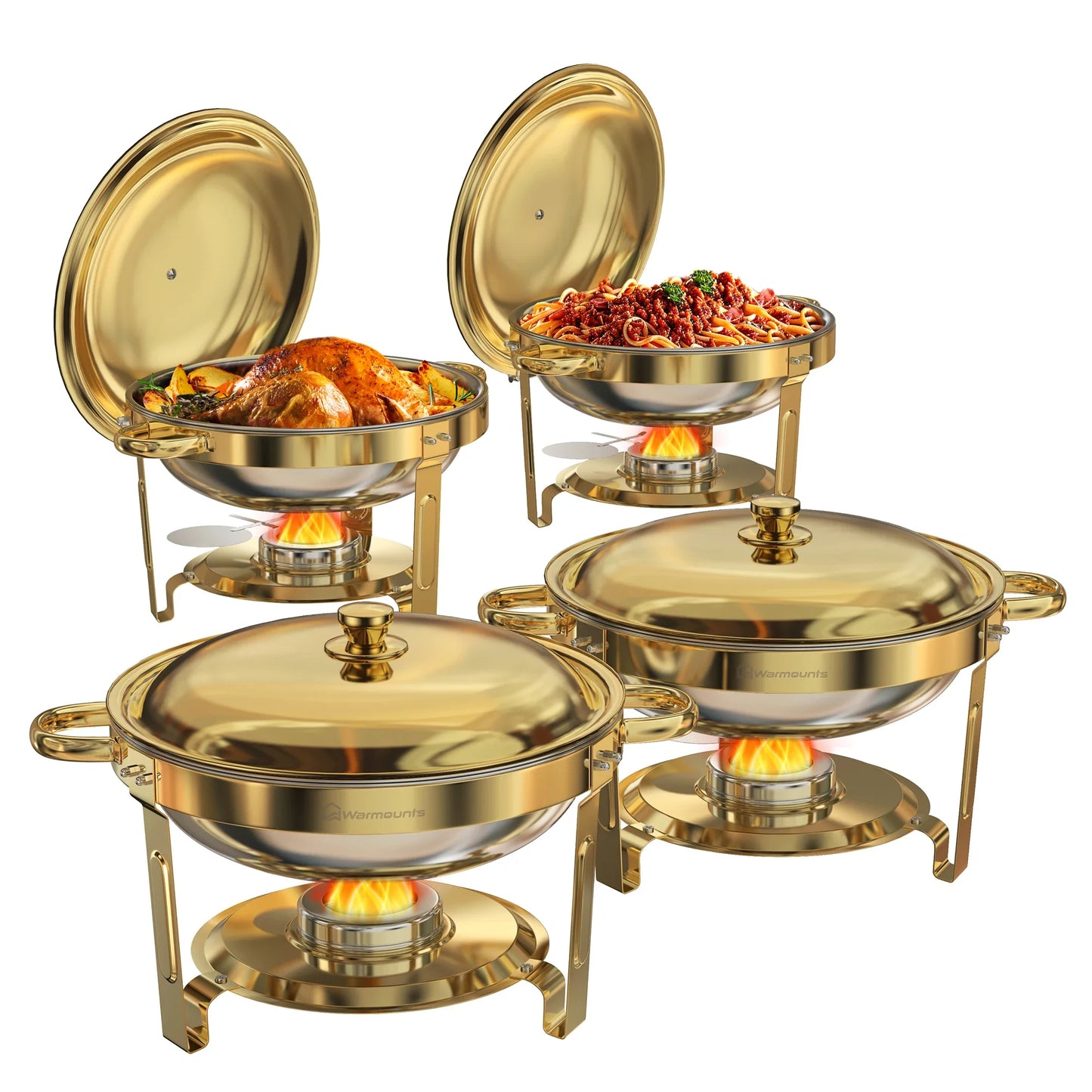 5 Qt High Grade Round Chafing Dishes for Buffet