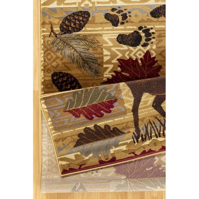 Nature Inspired Lodge Area Rug
