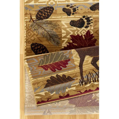 Nature Inspired Lodge Area Rug