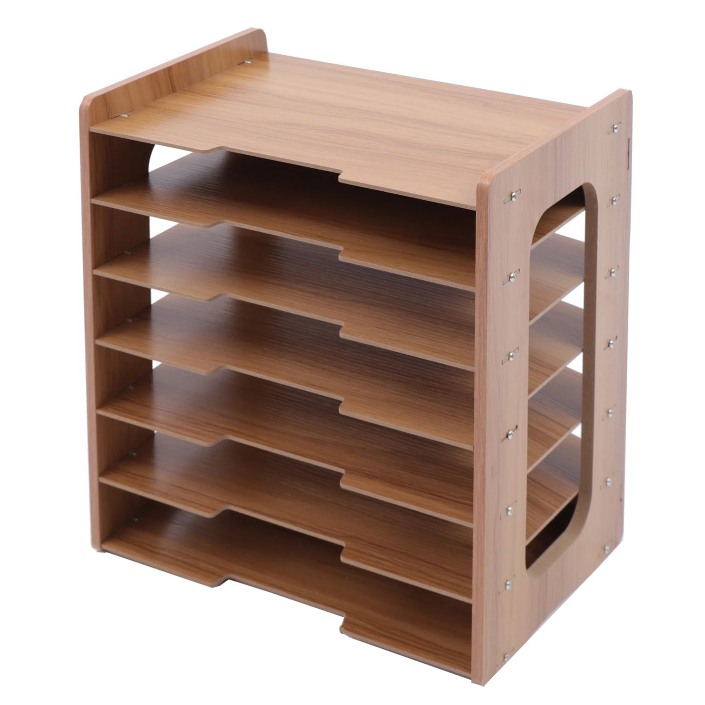 7-Tier Wood Office Organizer for Desktop