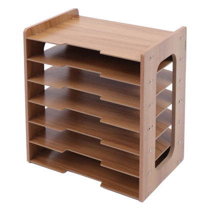 7-Tier Wood Office Organizer for Desktop