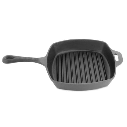 10.5in Pre-Seasoned Cast Iron Grill Pan