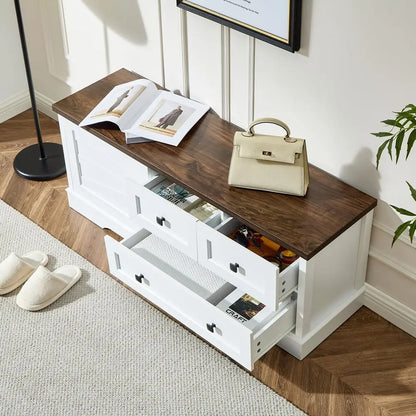 48in Farmhouse Storage Bench