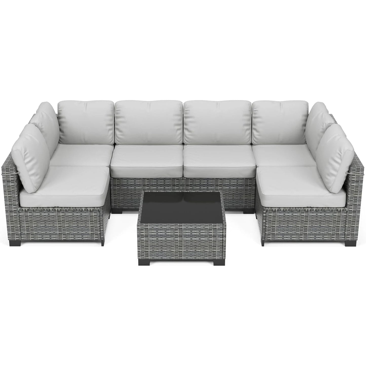 7-Piece Outdoor Wicker Furniture Set