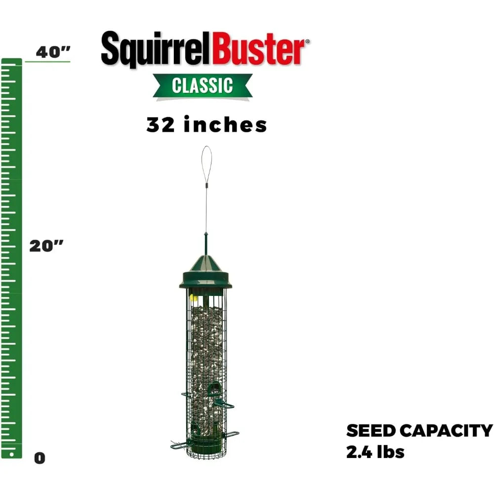 Classic Squirrel-proof Bird Feeder w/4 Feeding Ports