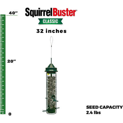 Classic Squirrel-proof Bird Feeder w/4 Feeding Ports