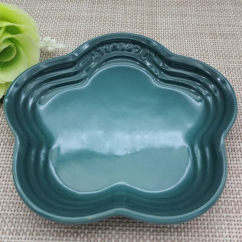 French Blossom Ceramic Dessert Plates