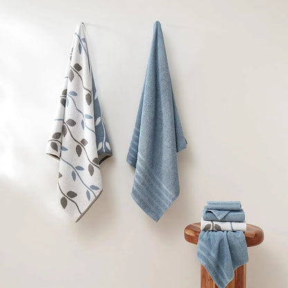6-Piece Organic Vines Cotton Towel Set