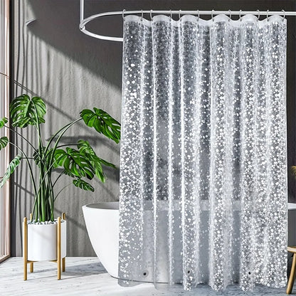 3D Pebble Pattern Shower Curtain