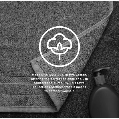 Plush Premium Cotton Hand Towels-Set of 4