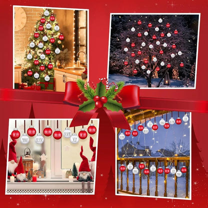 24 Pcs Merry Christmas Ornaments