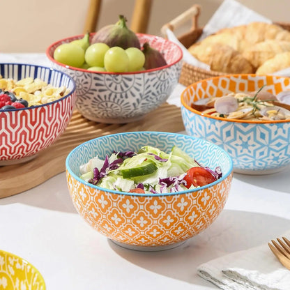 Sets for 6, Ceramic Dinnerware  Plates and Bowls Sets