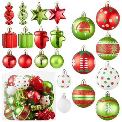 42pcs Christmas Ornaments Assorted Set