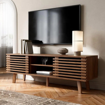 Mid Century Wood Coffee Table and TV Stand