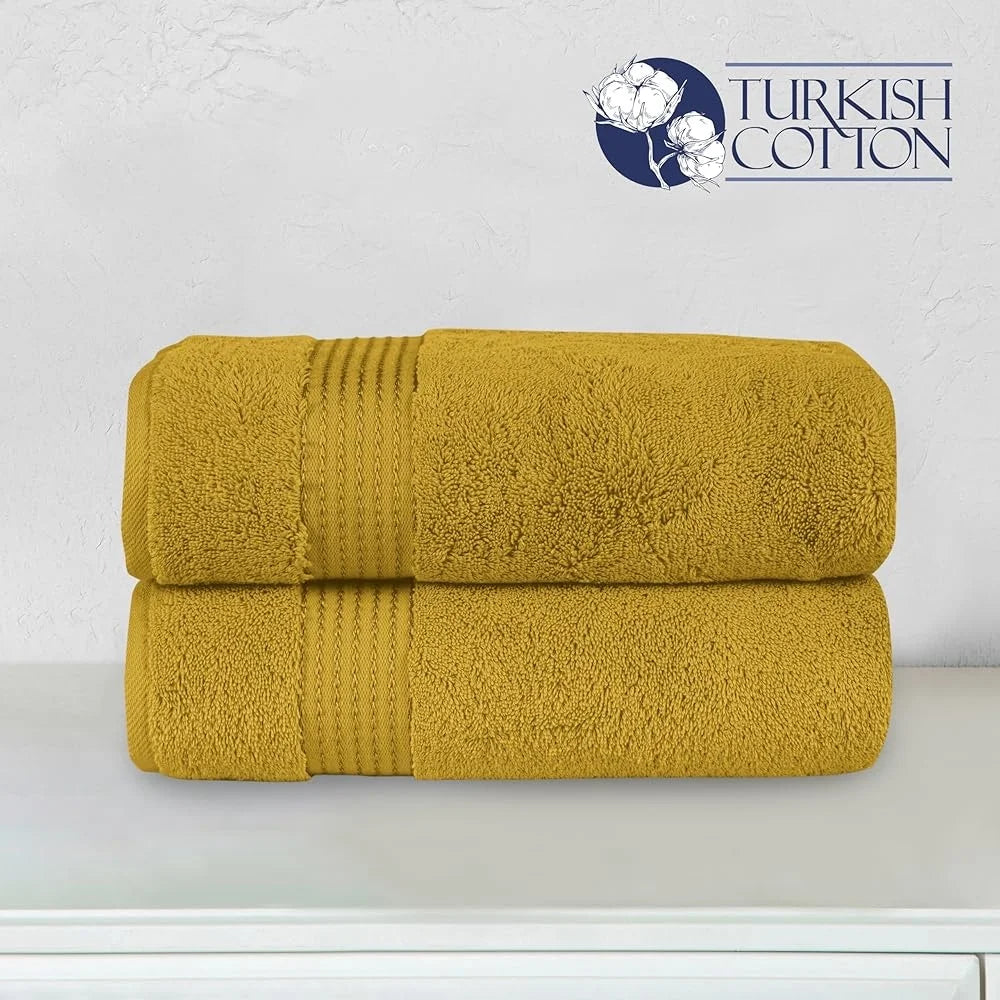2PC Premium Turkish Cotton Bath Towels