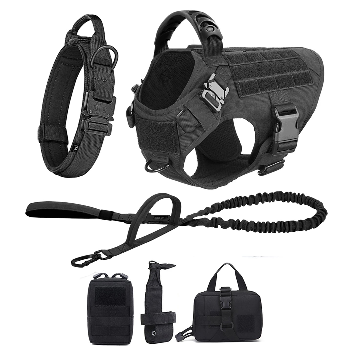 6 pc Dog Harness and Leash Set