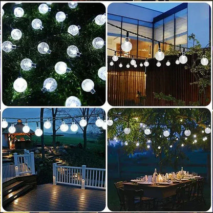 Solar Crystal Fairy Light String
