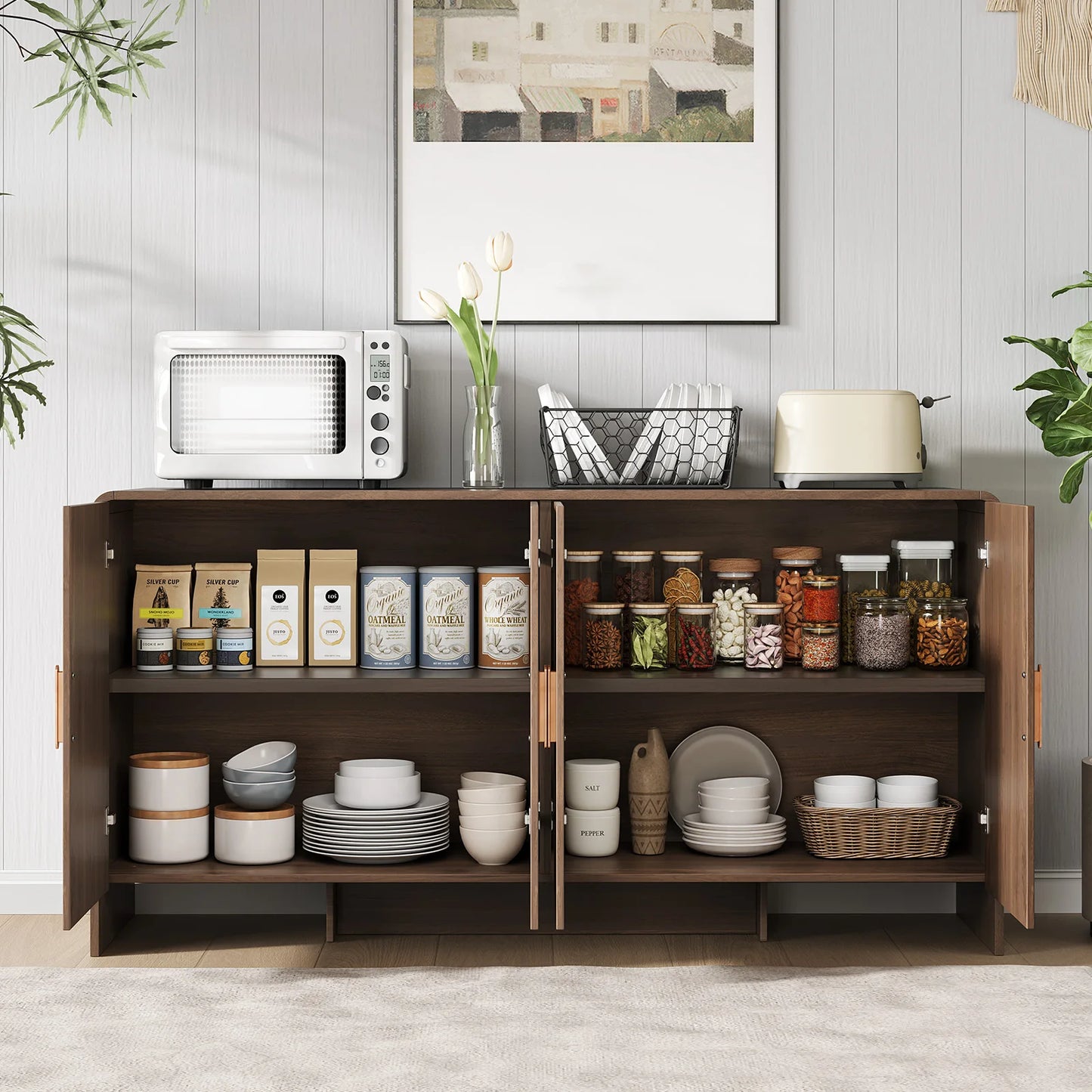 60" Sideboard Buffet with Storage