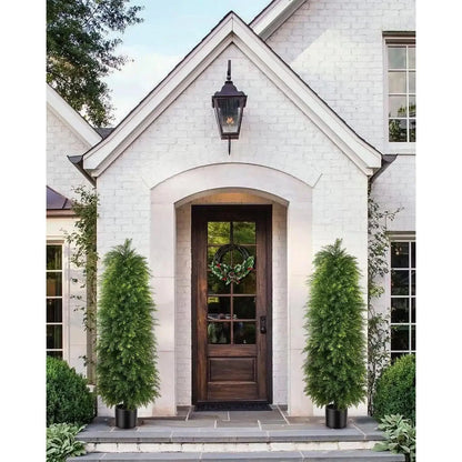 5ft Artificial Cedar Topiary Trees-2pk