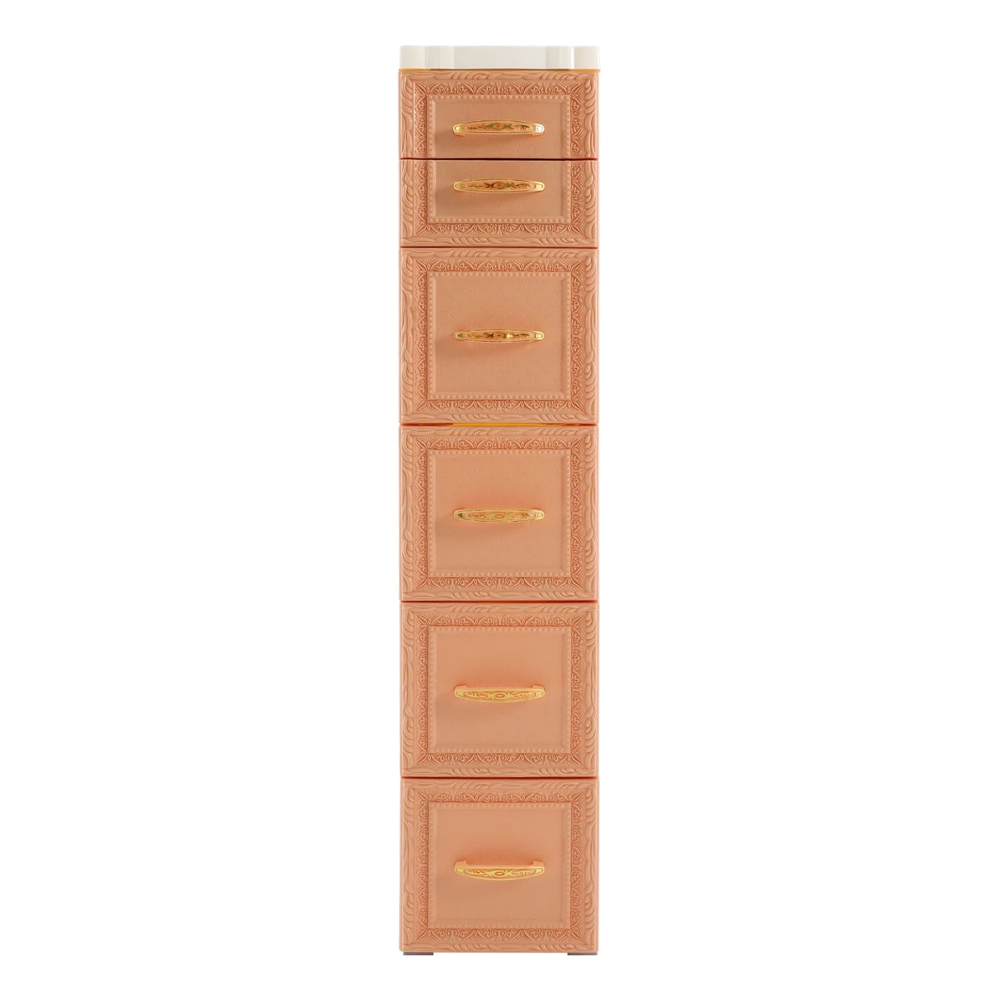 Narrow Storage Cabinet with Movable Wheels