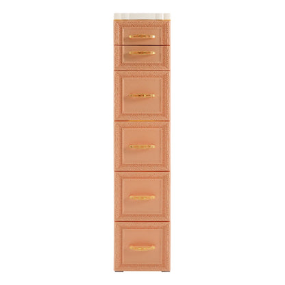 Narrow Storage Cabinet with Movable Wheels