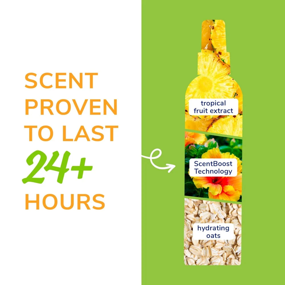Plant Based Tropical Breeze Deodorizing Spray Eliminates Odors and Moisturizes Pets Coat
