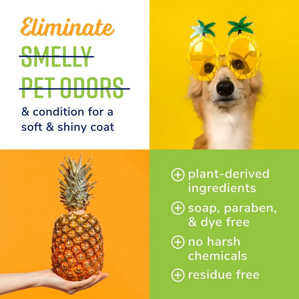 Plant Based Tropical Breeze Deodorizing Spray Eliminates Odors and Moisturizes Pets Coat