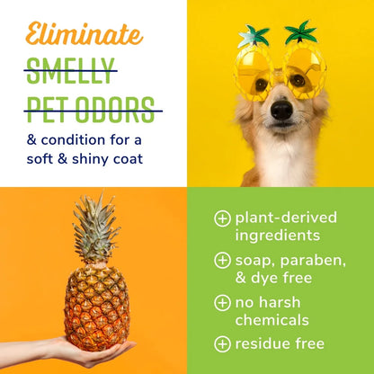 Plant Based Tropical Breeze Deodorizing Spray Eliminates Odors and Moisturizes Pets Coat