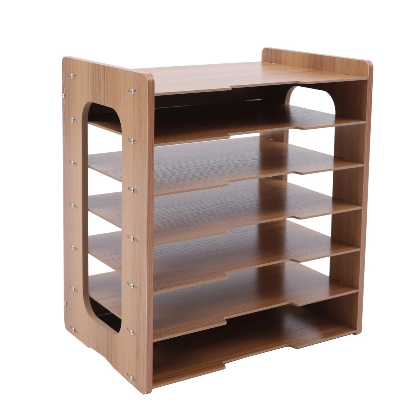 7-Tier Wood Office Organizer for Desktop