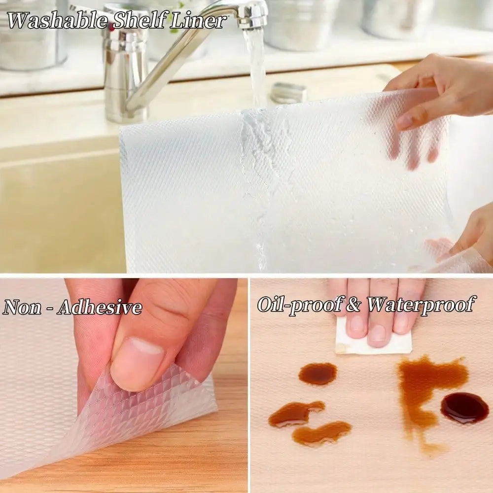 118in Waterproof Non-Slip Daisy Shelf Liner