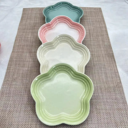 French Blossom Ceramic Dessert Plates