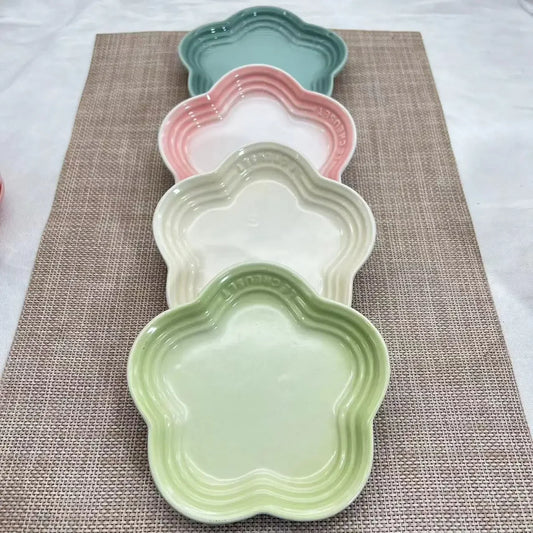 French Blossom Ceramic Dessert Plates