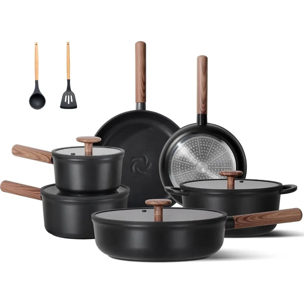 17 pcs-Ceramic Cookware Sets