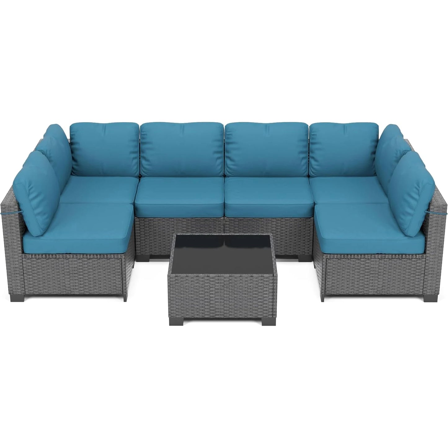 7-Piece Outdoor Wicker Furniture Set