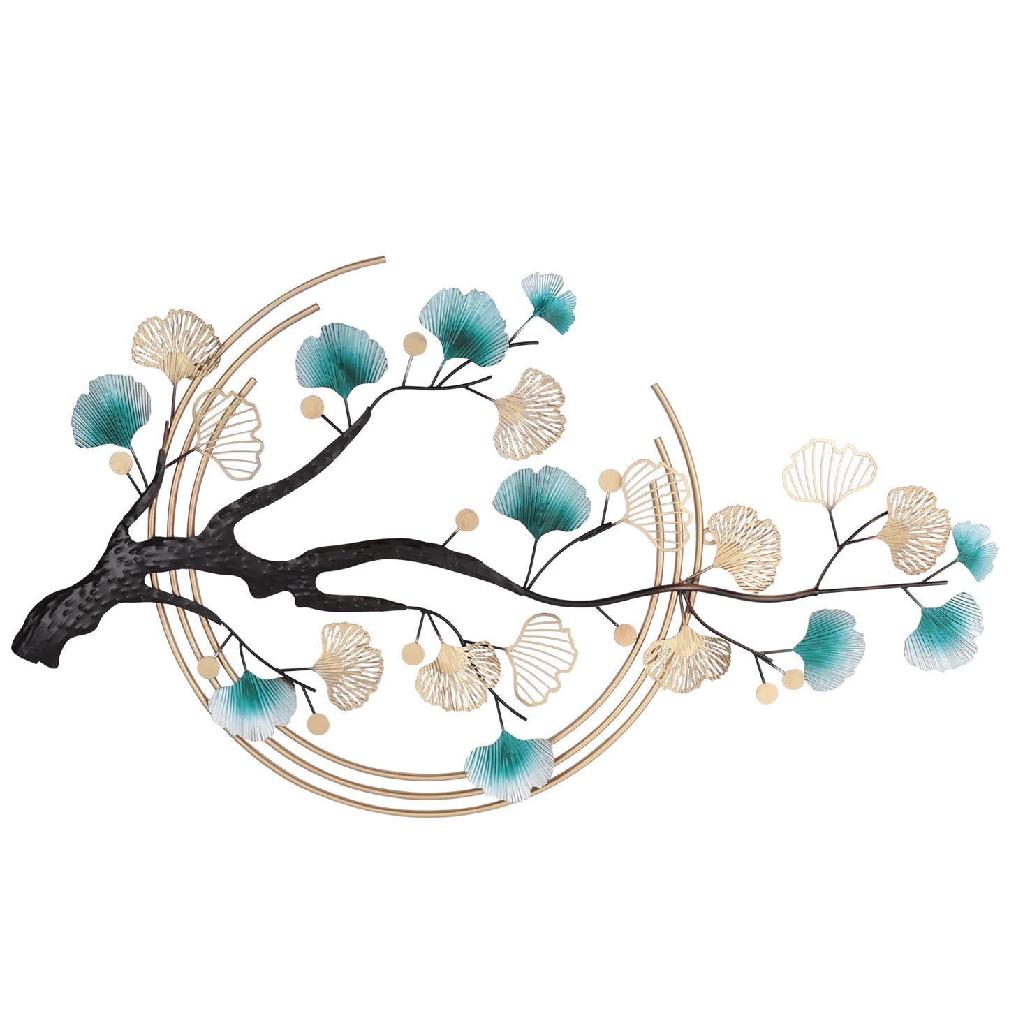 3D Ginkgo Tree Metal Wall Art
