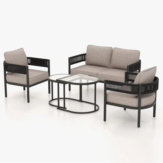 5-Piece Outdoor Wicker Furniture Set