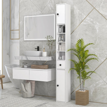 71" H-Narrow Bathroom Storage Cabinet