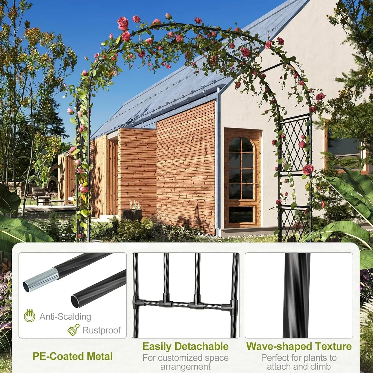 Garden Arbor w/2 Planter Boxes