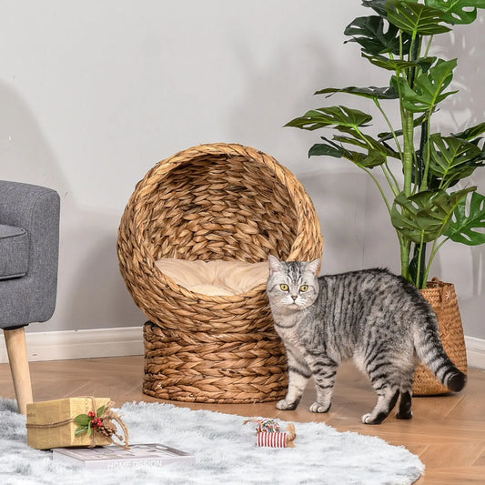 20" Braided Banana Leaf Cat Bed
