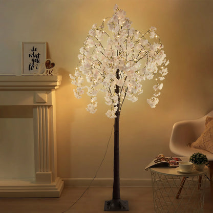 6ft Lighted Cherry Blossom Tree