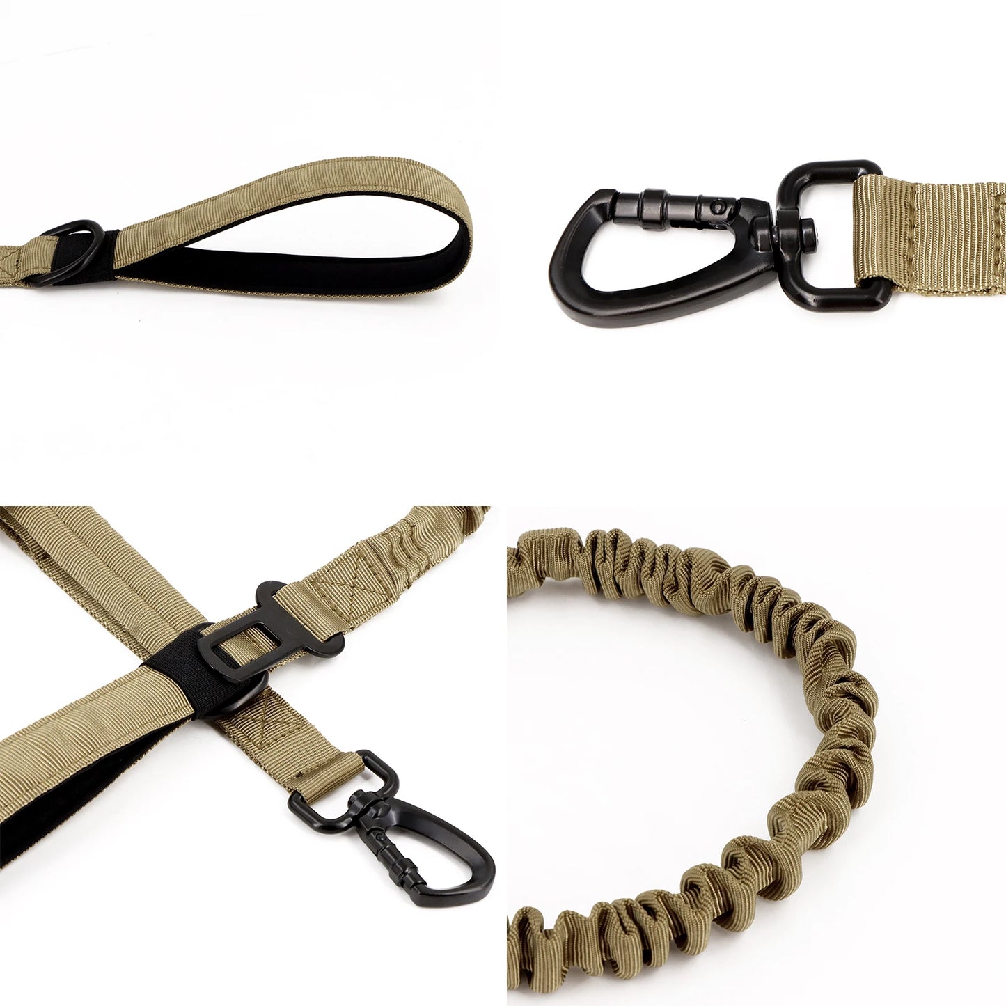 Military Dog Leashes Adjustable and Quick Release