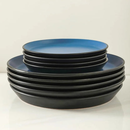 32-Piece Modern Stoneware Dinnerware Set
