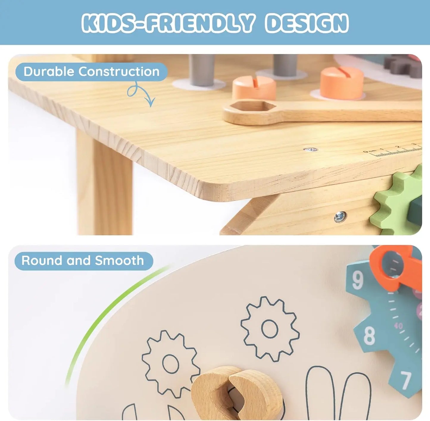 Kids Construction Work Bench Set