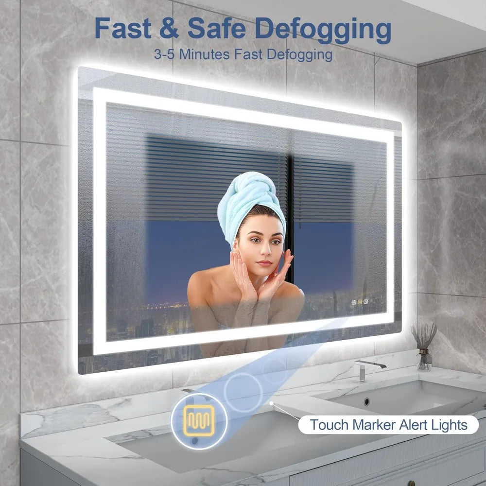 40"x28" Led-Bathroom-Mirror w/Bluetooth