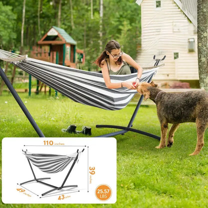 Stylish Hammock with Adjustable Stand