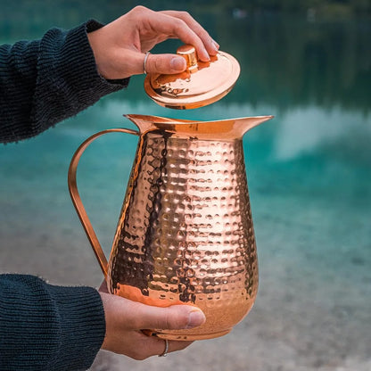 68 Oz Copper Pitcher with Lid