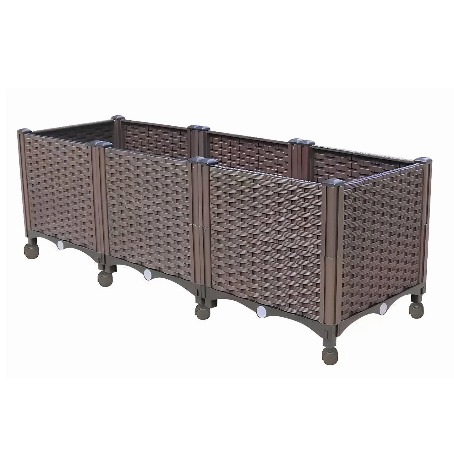 Outdoor Elevated Garden Boxes with Drainage Plug