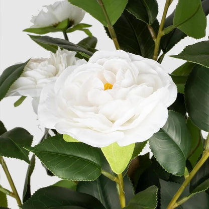 3FT Faux White Camellia Flower Tree-2Pack